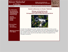 Tablet Screenshot of kloster-tiefenthal.com